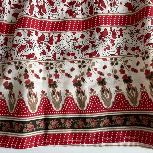 Bailey 44 Anthropologie Top L Quilted Patchwork Block Print Floral Puff Sleeve - Picture 11 of 16